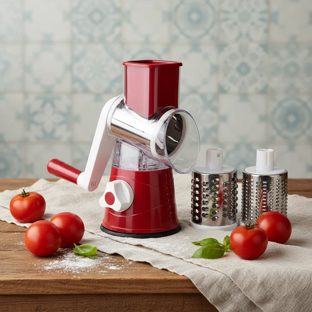 Rotary cheese grater
