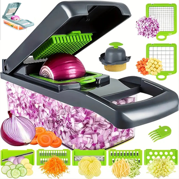 14 in 1 vegetable chopper and mandoline slicer