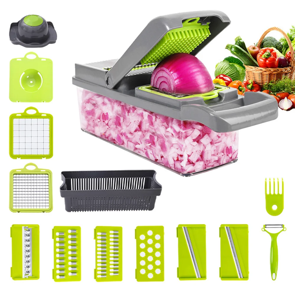 Existing Hehui vegetable-chopper kit image showing a product and accessories